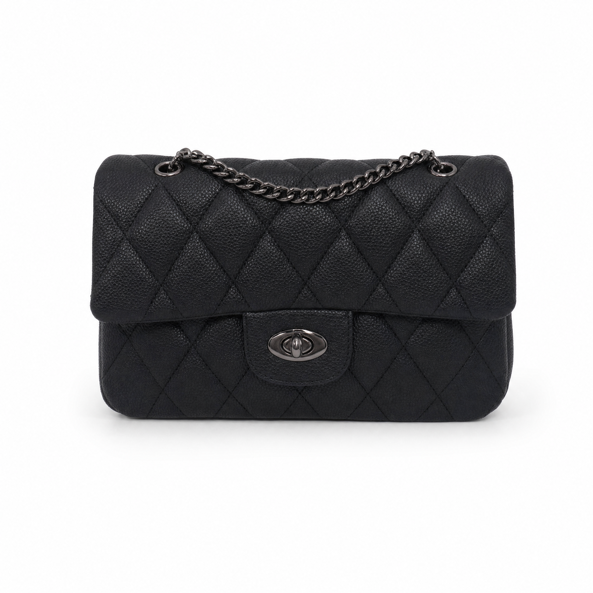 Margot Quilted Flap – Black – Studio