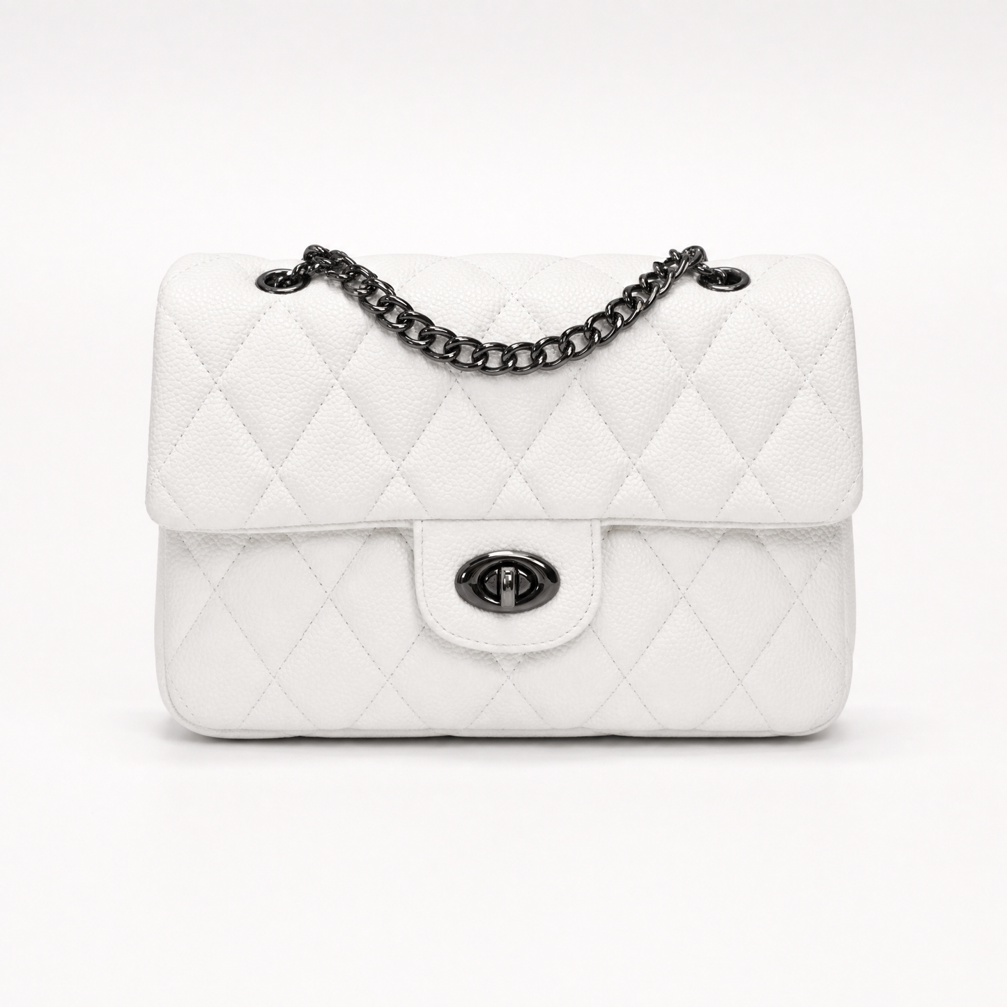 Margot Quilted Flap – White – Studio